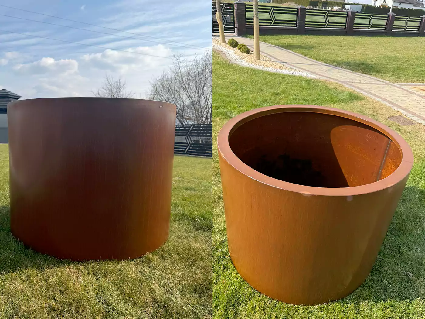 Donica ogrodowa Corten — realizacja TOKAR Opole