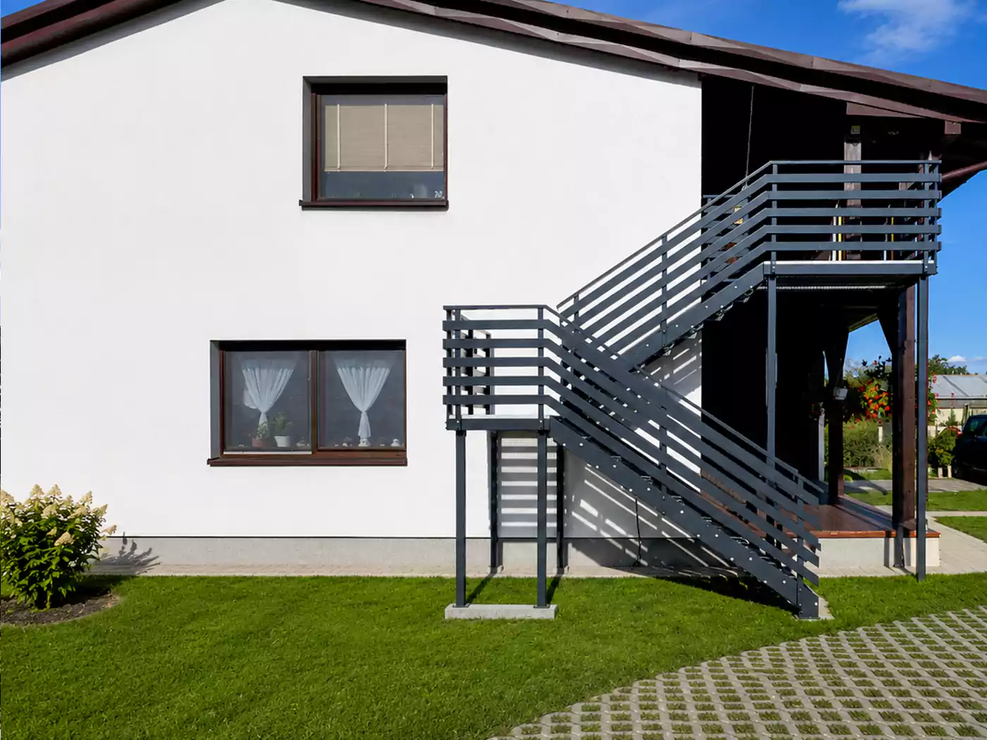 Schody metalowe — realizacja TOKAR Lubliniec