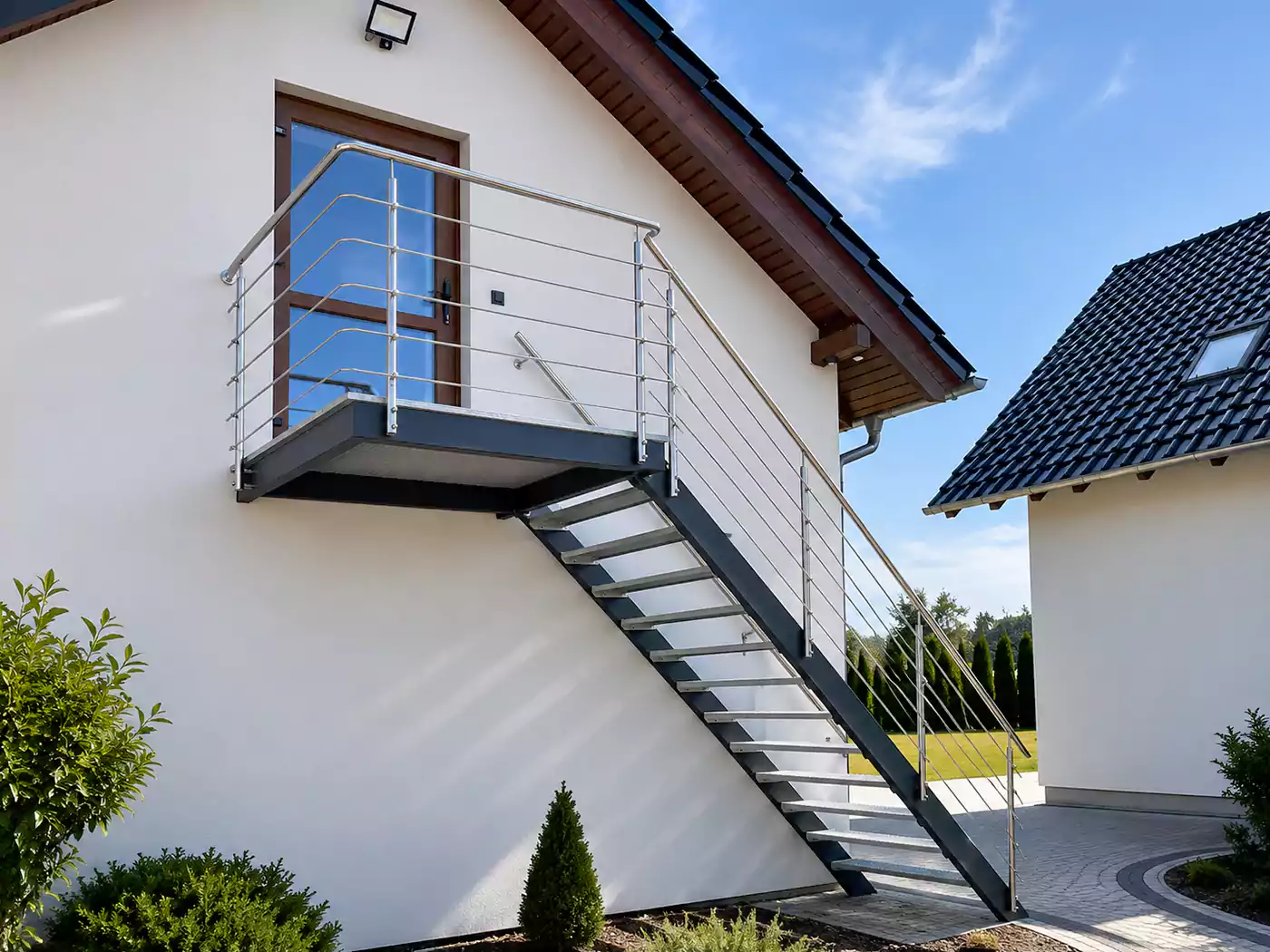 Schody metalowe — realizacja TOKAR Opole